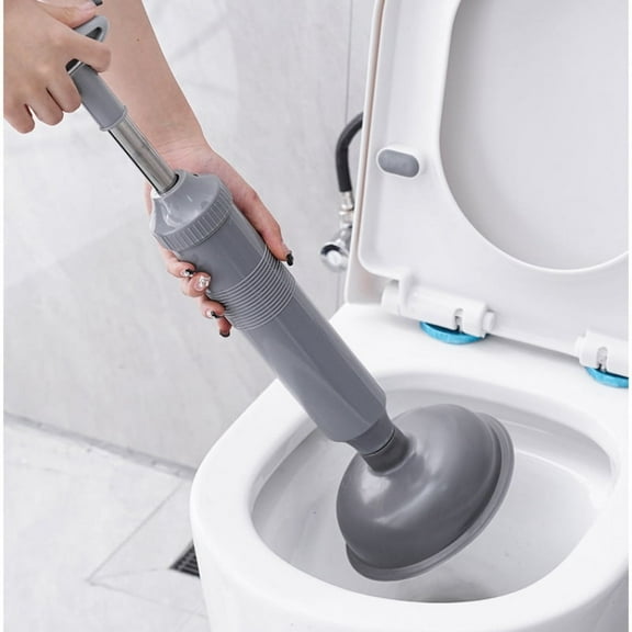 High-Pressure Powerful Toilet Plunger, Rubber Plunger for Toilet Clog Removal Tool, Sewer Pipe Toilet Blockage Miracle Tool