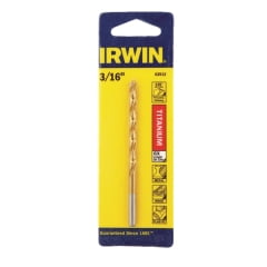 

2PC Irwin Irwin - 63912 - 3/16 in. x 3-1/2 in. L High Speed Steel Drill Bit 1/pc.