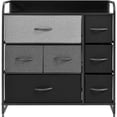 thumbnail image 2 of Mueble Buró Organizador Comoda Metal 7 Cajoneras Tela Negra Houzer, 2 of 7