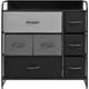 thumbnail image 2 of Mueble Buró Organizador Comoda Metal 7 Cajoneras Tela Negra Houzer, 2 of 7