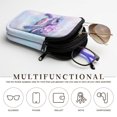 thumbnail image 5 of SEANATIVE Neoprene Eyeglasses Pouch Zipper Glasses Case for Men Women Anti-Scratch Lightweight Eyewear Pouch Travel Sunglasses Pouch Bag with 2 Compartments, Sea Turtle Floral Tie-dye Violet Blue, 5 of 7