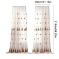thumbnail image 4 of Sheer Curtains 84 Inches Long, Colorful Christmas Pattern White Sheer Window Curtain for Living Room/Dining Room, Rod Pocket, 52 x 84, 1 Panels, 4 of 6