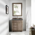 thumbnail image 2 of James Martin Vanities 157-V30-3Pbl Bristol 30" Single Basin Walnut Wood Vanity Set - Wood, 2 of 4