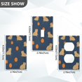 thumbnail image 7 of Yayeee Duplex Wall Plate 1-Gang 4.5"x2.7" Home Receptacle Light Switch Decorative Outlet Cover, Blue Capybaras, 7 of 7