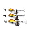 thumbnail image 4 of 2PC Long Shot Rotating Tail Vibration Bait Spinner Spoon Fishing Lures Jigs Tractor Leads Hard Face, 4 of 9