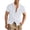 White, variant on OGLCCG Linen Shirts for Men Lapel Collar Short Sleeve Button Down Shirts Summer Casual Beach Vacation Tees Tops with Pocket,L,White
