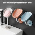thumbnail image 3 of Yuarrent Jabonera fácil de instalar para baño, sin daños a la pared, sistema de drenaje de agua, caja de jabón flexible Juegos de accesorios de baño, 3 of 6