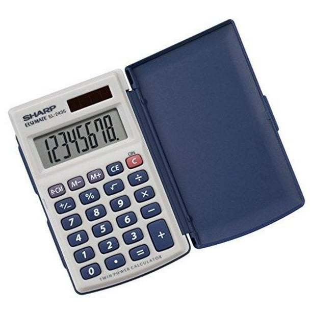 Sharp Electronics 8Digit Twin Powered Calculator (EL243S/EL243SB