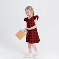 thumbnail image 5 of Girls Dresses Summer Size 4-14 Cute Ruffle Sleeveless Crewneck Sundresses Teens Juniors Plaid Printed Pullover Beach Midi Dress, 5 of 7