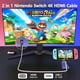 thumbnail image 2 of USB C to HDMI Cable for Nintendo Switch/OLED, 3 in 1 Cable with 100W PD and 4K HDMI, Support TV/Steam Deck/Laptop/PC, 2m Black and White, 2 of 5