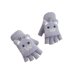 thumbnail image 1 of Sonducket 1 par de guantes cálidos para niñas, invierno, sin dedos, tejidos, lindos deportes al aire libre, bicicleta de montaña, patinaje, guantes guantes y mitones Gris Sonducket AP013422-04, 1 of 6