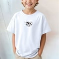 thumbnail image 2 of Gubotare Toddler Clothes for Boys Toddler Boys Girls Shirt Short Sleeve Funny Letters Graphic Top 3T 4T (White,3-4 Years), 2 of 9