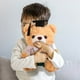 thumbnail image 4 of Oso de graduación, estudiante, doctorado, enfermera, muñeco de oso caqui blanco, oso de flores retorcidas, recuerdo de estudiante, muñeco de oso caqui, 4 of 6