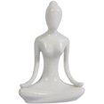 thumbnail image 4 of Estatua de yoga de cerámica de porcelana Vhermosa decorativa figura de pose de yoga, 4 of 7