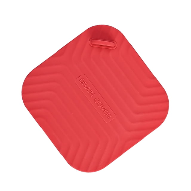 Cubierta de Desodorante de Drenaje de Piso Cuadrado Almohadilla de Sellado de Fregadero de Baño Silicona Reutilizable Advancent