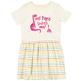 thumbnail image 3 of Inktastic My Yaya Loves Me Granddaughter Dinosaur Girls Toddler Dress, 3 of 5