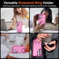 thumbnail image 5 of For Samsung Galaxy S26 Ultra 5G Case (Compatible With MagSafe)  With Invisible Magnetic Metal Kickstand O-Ring Holder Military-Grade Shockproof Phone Case,Rose red,For Galaxy S26 Ultra 5G, 5 of 9