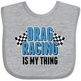 thumbnail image 3 of Inktastic Drag Racing is My Thing with Flags Boys or Girls Baby Bib, 3 of 4