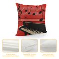 thumbnail image 4 of Nawypu Throw Pillow Covers Red Black White and Notes Cushion Pillow Case Home Decor Pillowcase, 4 of 5