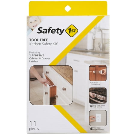 Safety 1st Tool Free Kitchen Safety Kit, White, Toddler