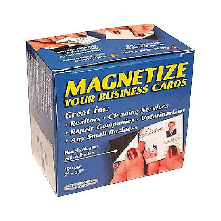 Retail Genius 2x3.5 DIY Magnetic Business Cards, 50 Pack 