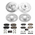 thumbnail image 3 of PowerStop Front and Rear Z23 Evolution Sport Carbon-Fiber Ceramic Brake Pad and Drilled & Slotted Rotor Kit Fits: KIA Select Models K8629, 3 of 10
