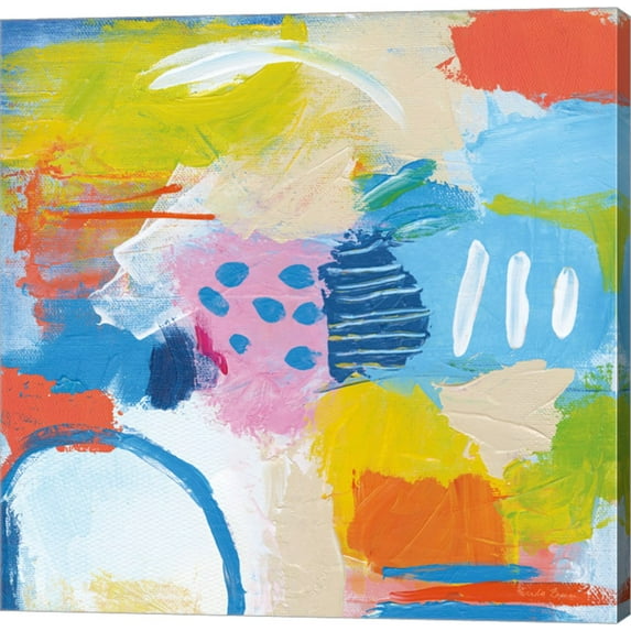 Great Art Now Cheerful II by Farida Zaman Canvas Wall Art