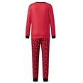 thumbnail image 4 of Valentines Day Matching Family Pajamas Set Love Heart Pattern Family Matching Outfits, 4 of 10