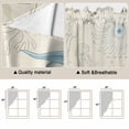 thumbnail image 5 of Blue Seahorse Coastal Swag Valances for Windows, Kitchen Curtains 36 Inch Length 2 Panels Set, Summer Beach Nautical Ocean Coral Vintage Short Curtains for Small Windows Cafe Curtains 28"x36", 5 of 8