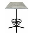 thumbnail image 3 of Indoor/Outdoor 42" Tall OD216 Black Table Base with 30" x 30" Square Indoor/Outdoor Black Steel Top by the Holland Bar Stool Co., 3 of 5