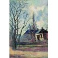 thumbnail image 2 of Gauguin, Paul 18x24 Gold Ornate Wood Framed with Double Matting Museum Art Print Titled - Winter Landscape at Copenhagen, 2 of 4
