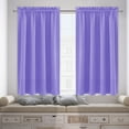 thumbnail image 4 of HCBY 2PCS Modern Solid Blackout Thermal Curtains - Grommet Window Drapes for Bedroom, Living Room & Kitchen | 84"x38" 100% Polyester Fabric in Purple | Single Panel, Energy Efficient, 4 of 5
