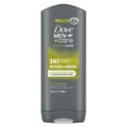 thumbnail image 1 of Dove Men+Care avec la Technologie Micromoisture Nourrissante 24 Heures Réénergisant Actif + Frais 3 en 1 Nettoyant pour le Corps et le Visage, 1 of 8