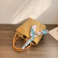 thumbnail image 2 of Bolsa Ribbon Women Bucket Bag Casual Summer Straw Tote Bags para Holiday Party (Khaki) Ehuebsd Para Estrenar, 2 of 9