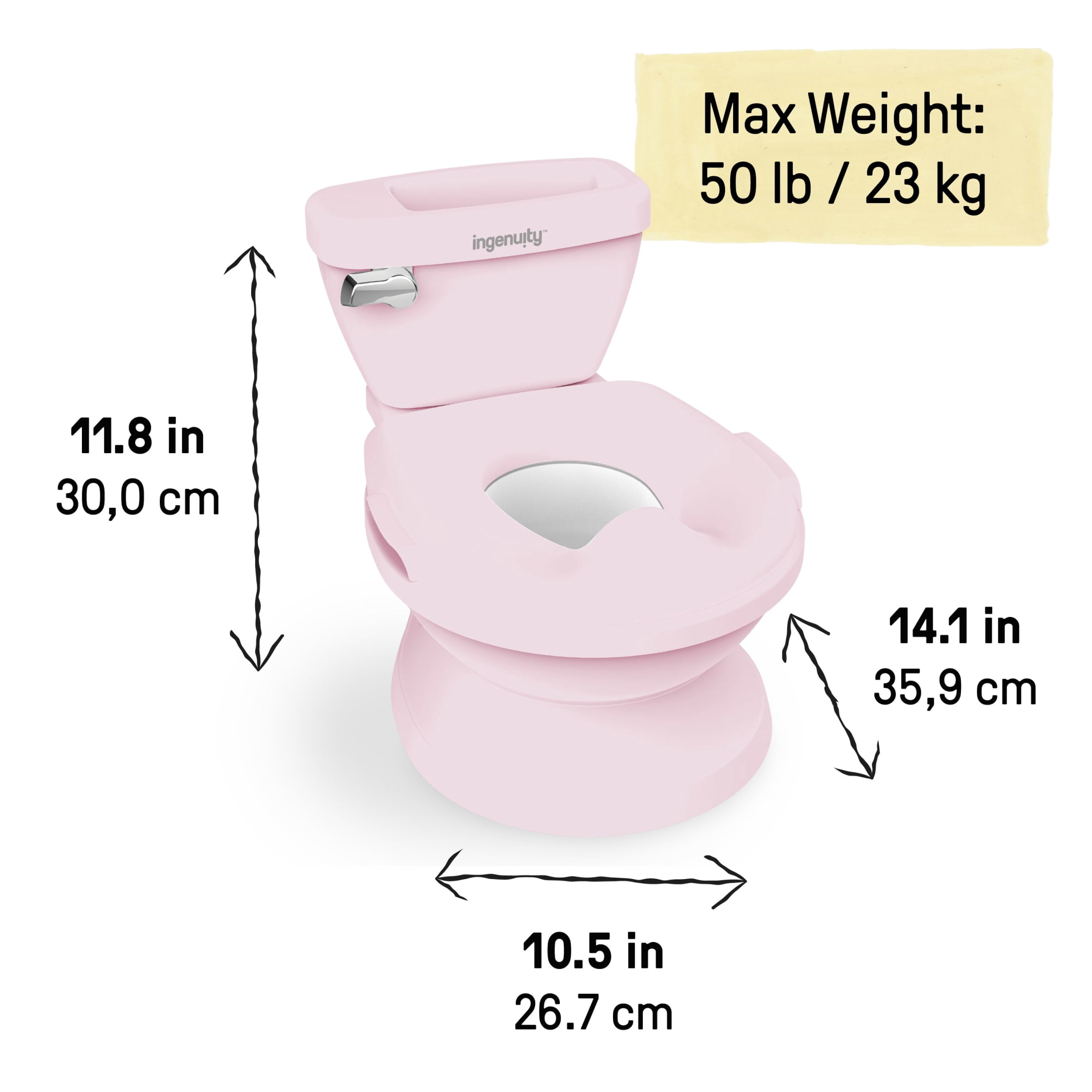 Summer by Ingenuity My Size Potty Pro for Toddlers, Pink