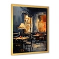 thumbnail image 2 of Designart "Melodic Vibes at Yellow and Grey Jazz Cafe I" Music Framed Wall Art - Traditional Yellow Music Jazz Entryway Framed Wall Art Print, 2 of 6