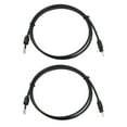 thumbnail image 2 of 2X 1M 3Ft Toslink A Mini Plug 3.5mm Cable de Audio óPtico Digital SPDIF Chapado en Oro, 2 of 5