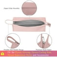thumbnail image 6 of Multiple Hair Tools Travel Bag for Hair Dryer, Large Capacity Hair Tool Organizer for Travel, Portable Carrying Case, Pink, 6 of 12