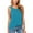Sky Blue, variant on Fnooota Women's Cotton Tank Tops, V-Neck Casual Sleeveless Summer Shirts Blue Size 2XL