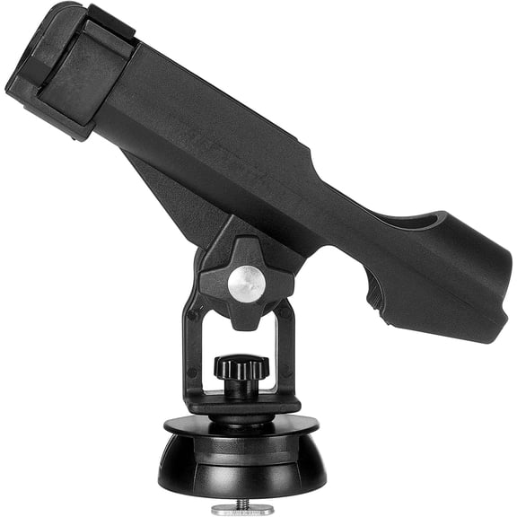 KEMIMOTO Kayak Fishing Rod Holder, Fishing Boat Rods Holder with T-Shaped Screw Mounted on The Rail or Kayak, Canoe, Fishing Boat, 360° Adjustable Kayak Fishing Pole Holder, Kayak Fishing Accessories