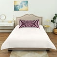 thumbnail image 6 of Dailycode Satin Pillow Case King Silk Pillow Cover for Hair and Skin Envelope Closure Pink and Black Heart-shaped 20"x40", 6 of 9