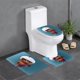 thumbnail image 1 of Hormiga Atómica Juego de 3 alfombras de baño de coral fleece: tapete de baño + alfombra de inodoro en forma de U + funda de tapa de inodoro en forma de O, 1 of 6