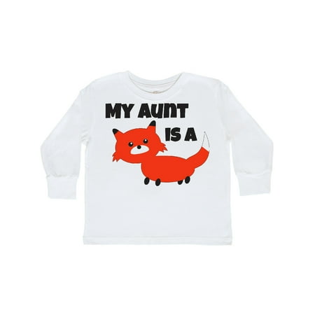 

Inktastic My Aunt is a Fox Gift Toddler Boy or Toddler Girl Long Sleeve T-Shirt