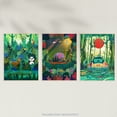 thumbnail image 5 of Pack of 3 Kids Bedroom Jungle Adventure Amazon Rain Forest Animals Colourful Unframed Wall Art Living Room Prints Set, 5 of 5