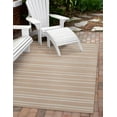 thumbnail image 2 of Linon Outdoor Washable Area Rug Collection, Tan and Ivory, 5' x 7', 2 of 8