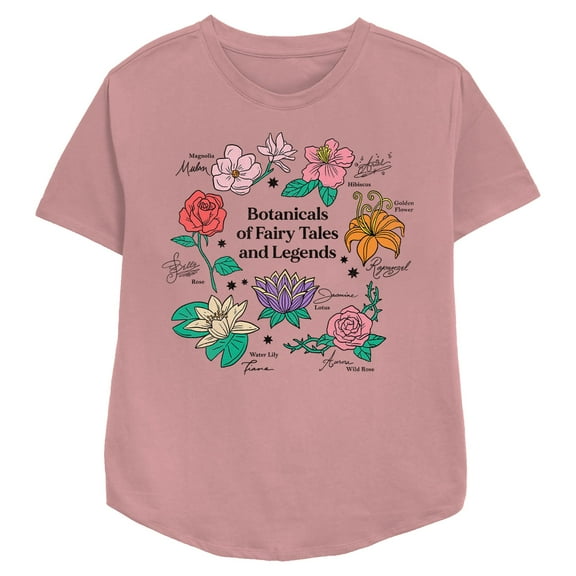 Women's Disney Princesses Floral Fairy Tales Graphic T-Shirt