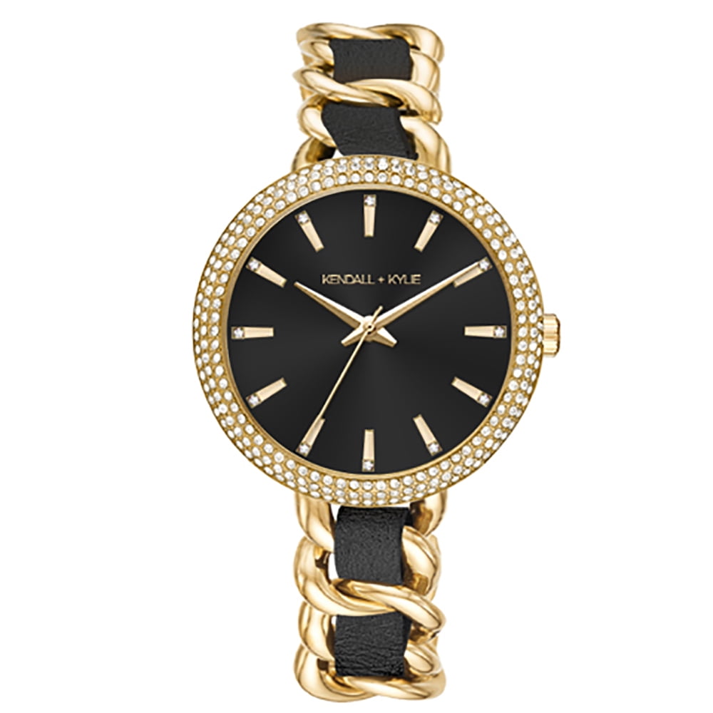 ジョルジュ・ブレイセ（es Breysse 【マルティゼ周辺トゥサメ】 Jessica Simpson Ladies 34mm Gold Tone Crystal Accent Mother Of