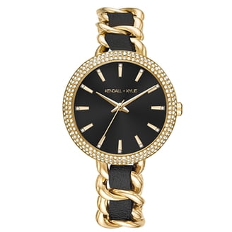 Kendall + Kylie Watch: Black Metal Link and Rose Gold Toned  display picture 1
