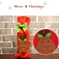 thumbnail image 3 of Yuarrent Cubierta de botella de vino Cordón Santa Claus de comedor de Navidad Bordado a prueba de polvo Ropa de encaje Accesorios de regalo de Kits de decoración para fiestas Papá Noel Yuarrent HA070039-01B, 3 of 6