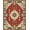 Red, Pattern 3, variant on ODIKA 8'x10' Washable Area Rug Vintage Deep Burgundy Medallion Ornate Floral Scrollwork with Distressed Accents for King Size Bedroom Under Bed, Master Suite, Non-Shedding, Easy Care